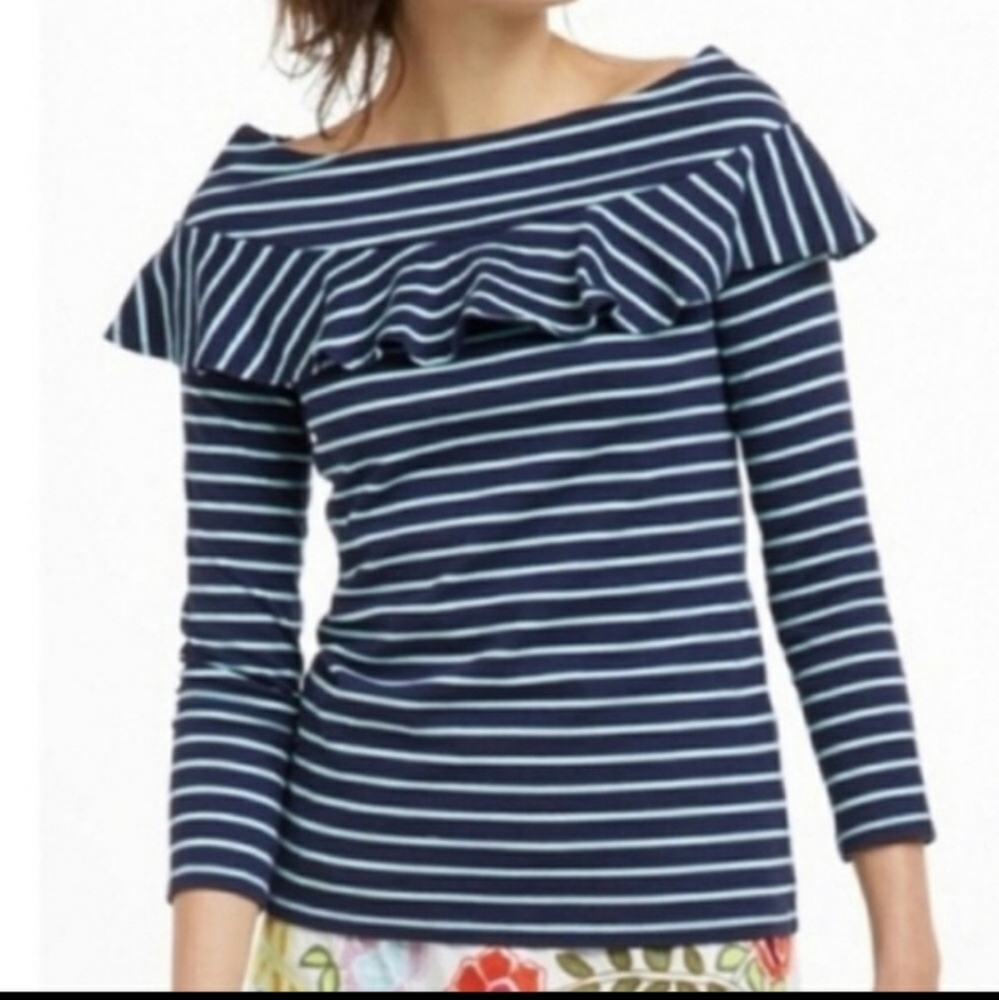 Anthropologie Leifnotes ruffle shirt